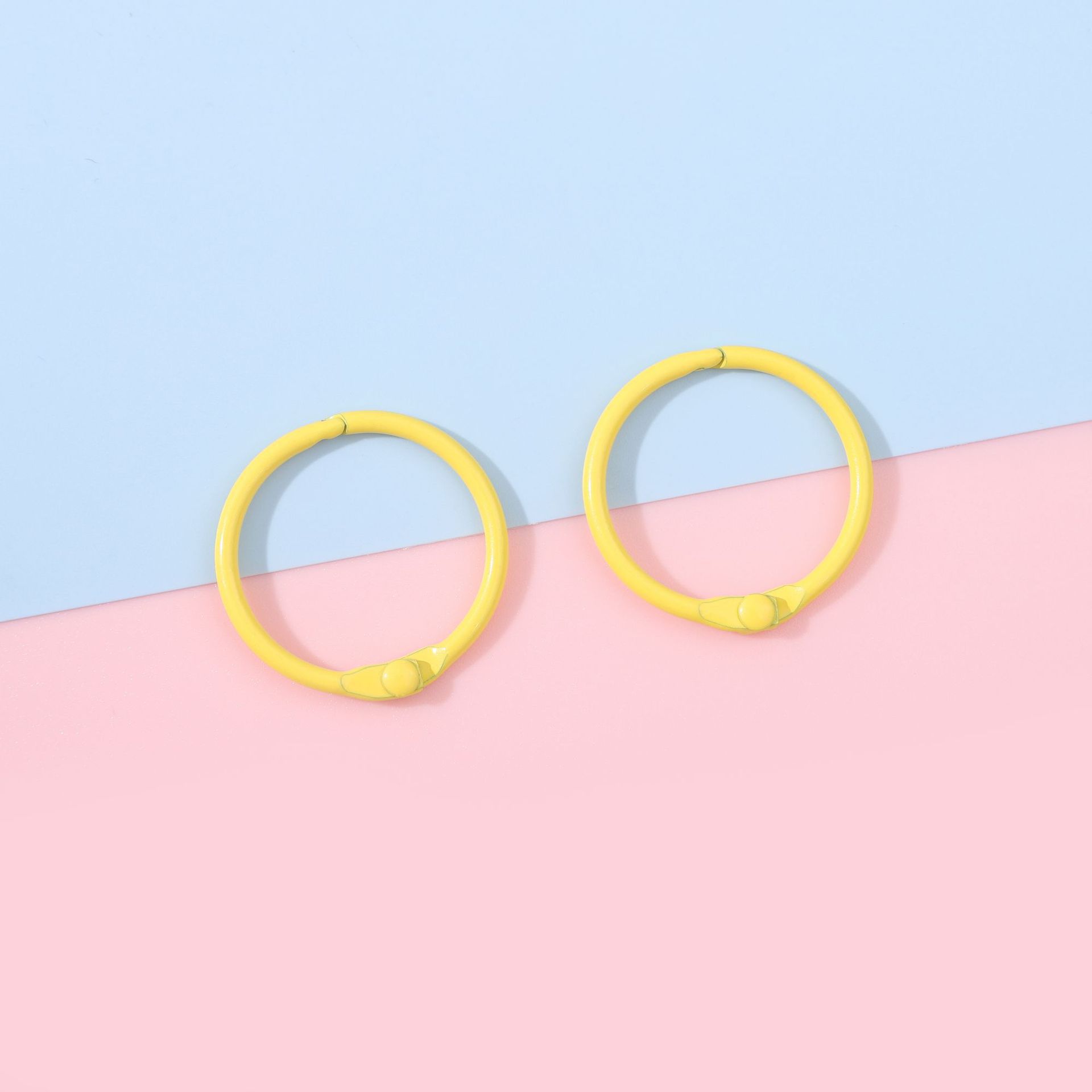 Picture of Macaron metal keychain key ring small ring color ring buckle DIY decoration accessories buckle cross-border hot sale