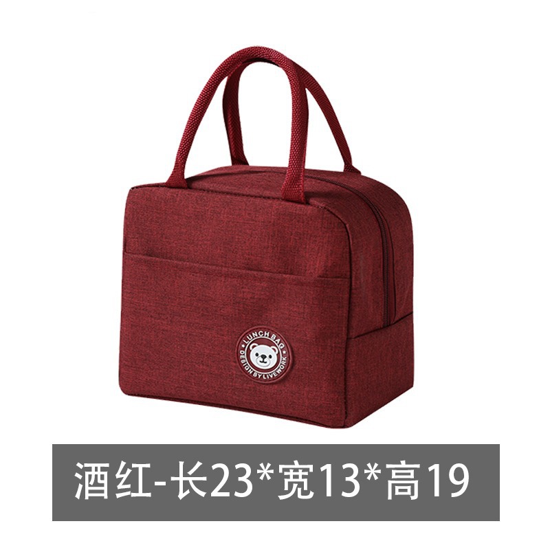 Picture of Insulated Lunch Box Bag Bento Handbag for Students with Meals Waterproof and Oil-proof Meal Bag for Office workers Thickened Aluminum Foil Bag