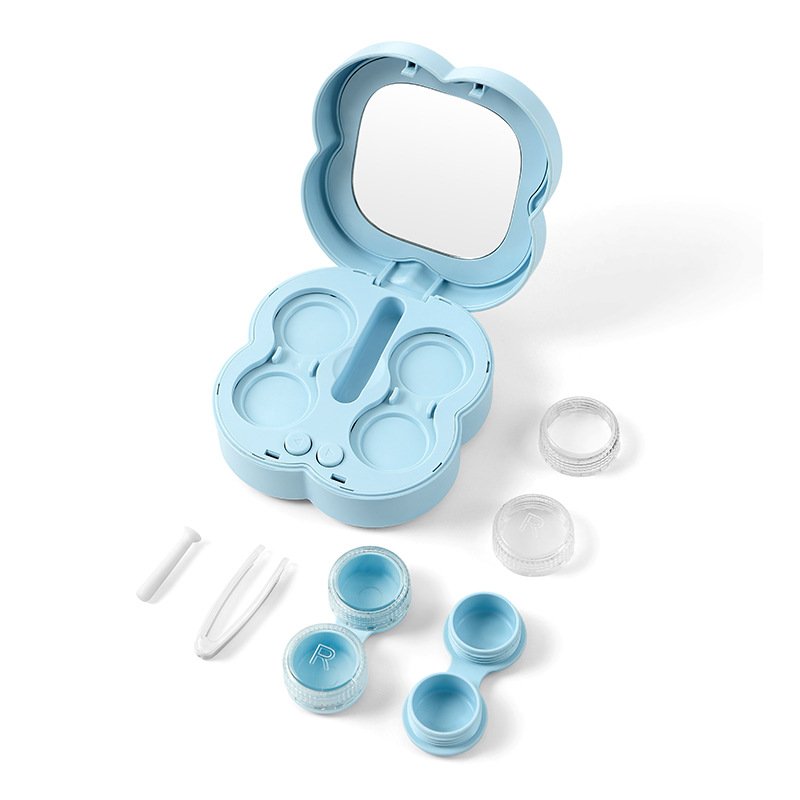 Picture of Portable Fully Automatic Contact Lens Cleaner Storage and Cleaning Two-In-One Automatic Vibration Portable Contact Lens