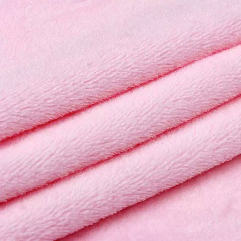 Single-Sided and Double-Sided Flannel Fabric for Home Wear, Pajamas, Fleece Wholesale, Polyester Short Plush Fabric, Polyester Embroidered Fabric