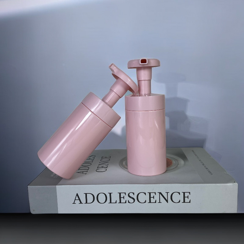 200ml250ml300ml350ml Straight Foam Bottle Pressing Moose Facial Cleanser Bottle White Shoe Cleanser Bottle