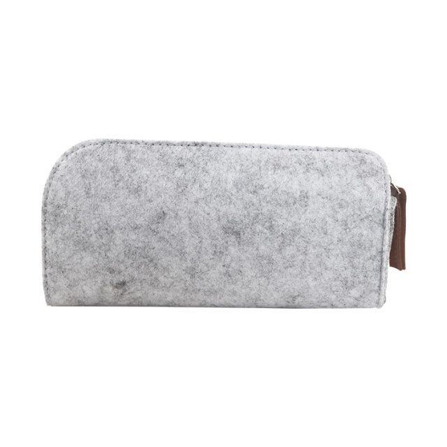 Picture of Creative Gift Bag Felt Pencil Bag Large Capacity Felt Stationery Pen Bag Can Be Added with Logo Fashionable Zipper Pen Cover Pencil Bag