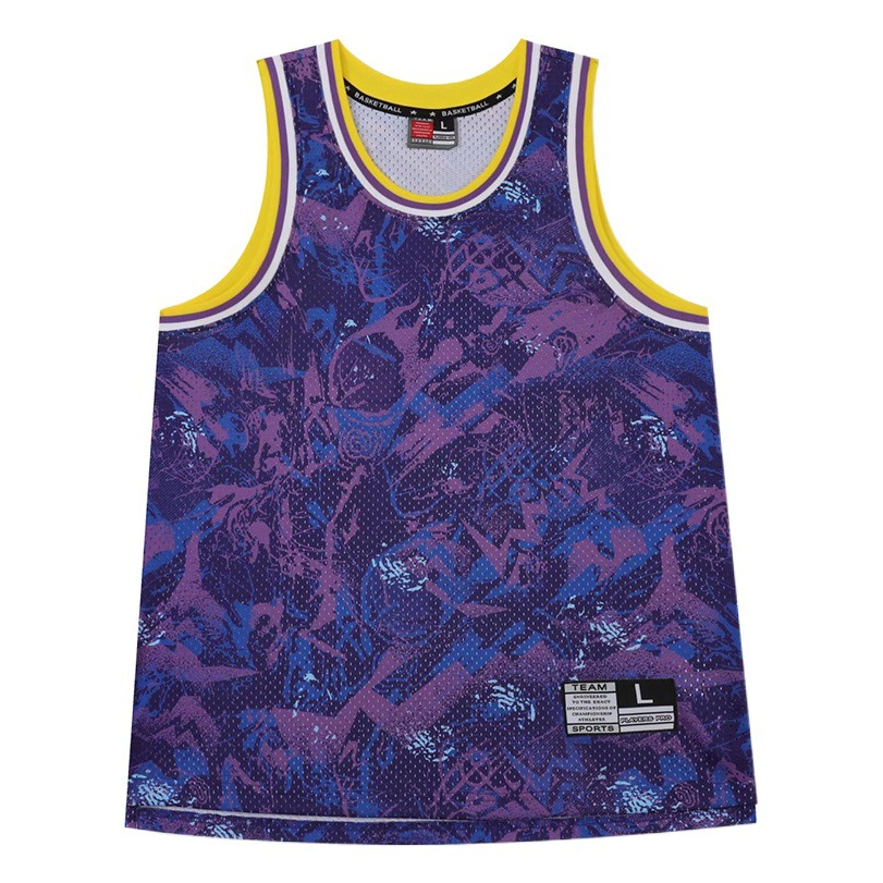 American trend vest men's summer running fitness quick-drying vest loose sleeveless fashion basketball vest wholesale