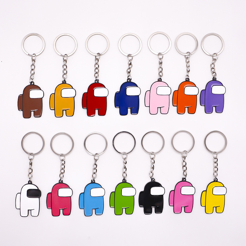 Picture of Cross-border new Among Us werewolf killing game peripheral cartoon alloy keychain male and female student pendant wholesale