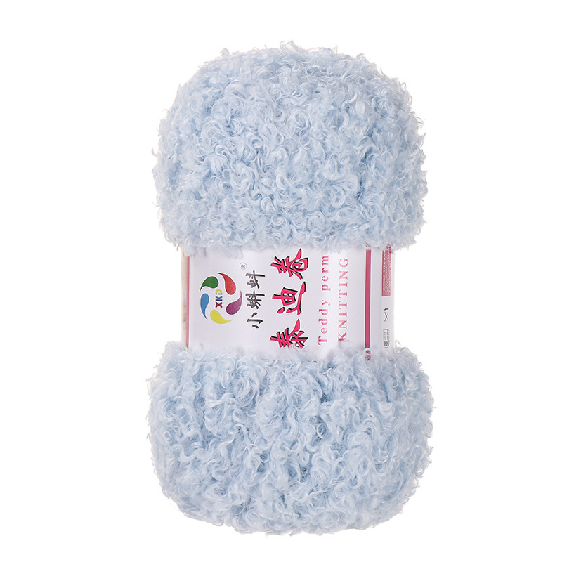 Picture of Wholesale Teddy Curly Wool Loop Thread Handmade DIY Loop Velvet Crochet Thread Hand Knitted Scarf Doll Thread