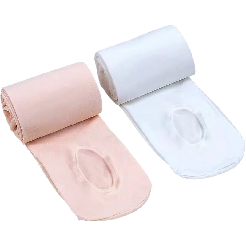 Factory wholesale spring and summer velvet digging hole thin children's dance socks 61 performance ballet girls pantyhose