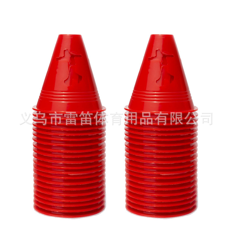 Picture of 8cm high flat flower humanoid pile roller slide pile logo bucket obstacle corner foot pile roller skates barricade wholesale