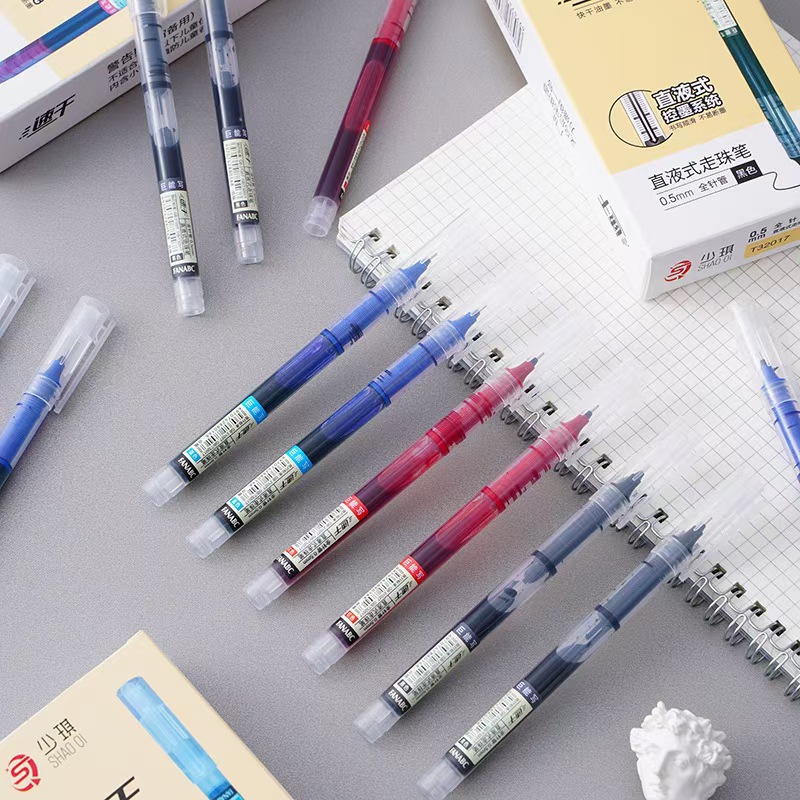Picture of Direct liquid quick-drying ball pen gel pen student water pen office stationery special pen wholesale black and red pen