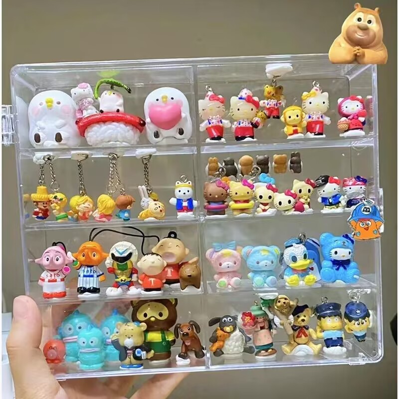 Miniature Desktop Cartoon Ornaments Storage Box Candy Head Doll DIY Doll Small Wine Bottle Storage Box