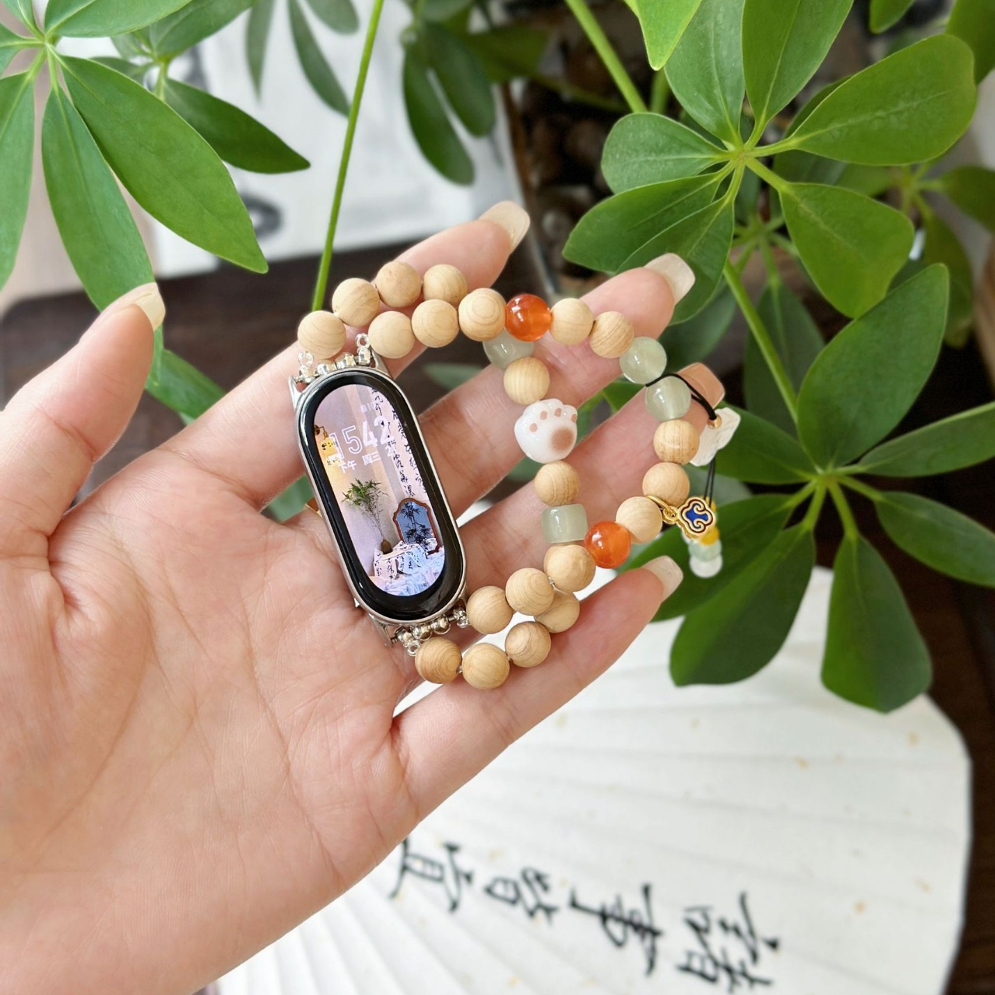 Picture of Guofeng sandalwood for mi band 8pro strap Guofeng mi band 9 strap band7/6/543