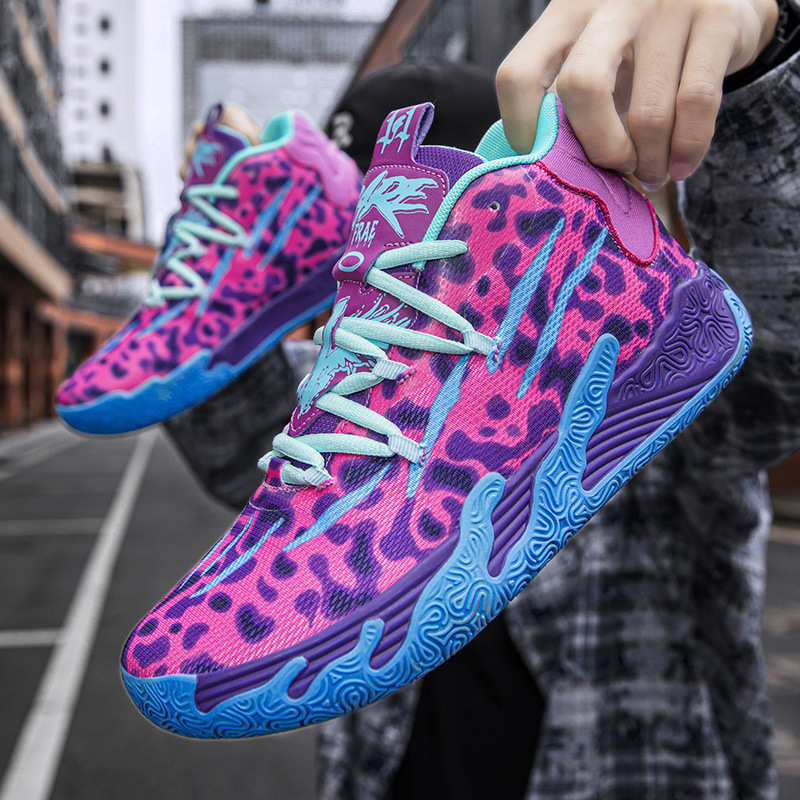 Cross-border generation 2025 new spring and autumn basketball shoes men's high-top running sneaker students outdoor practical shoes