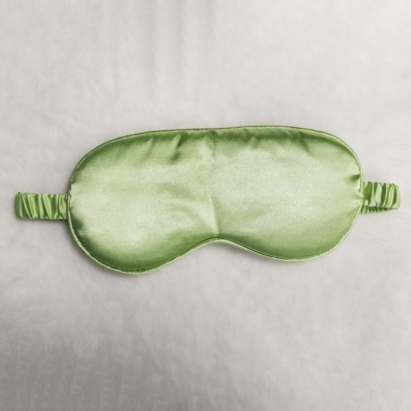 Picture of New double-sided artificial silk eye mask sleep elastic travel lunch break eye mask printed aviation eye mask wholesale
