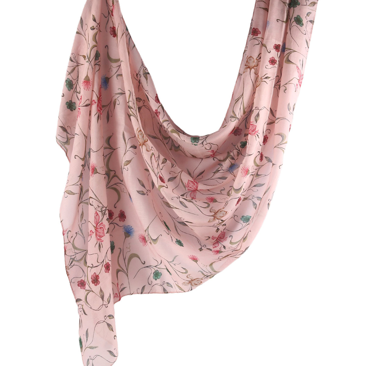 Picture of Best-Selling Watercolor Tie-Dye Cotton Scarf Arabian Satin Polyester Long Scarf Turkish Middle Eastern Scarf