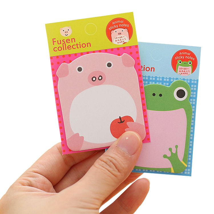 Picture of Korean Creative Stationery Cute Cartoon Zoo Animal Paradise Tearable Note Pad Student Sticky Note N Times