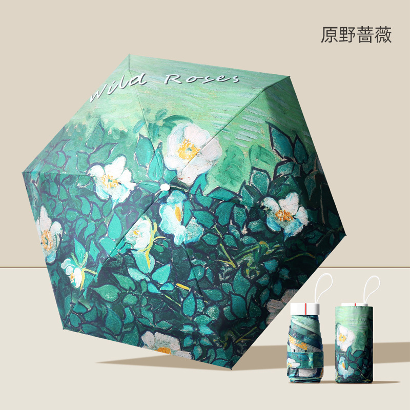Picture of Sun Umbrella Women 50% off Umbrella Mini Umbrella Pocket Umbrella Sun Protection Uv Protection Parasol Vinyl Sun Umbrella Folding Umbrella
