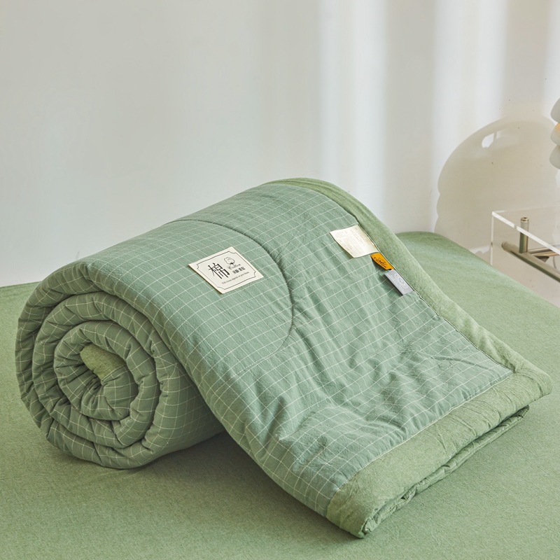 Picture of Class A Maternal and Infant Grade Non-printed Summer Quilt Xinjiang Cotton Air-conditioning Quilt Core Machine Washable Summer Cool Quilt Summer Thin Quilt