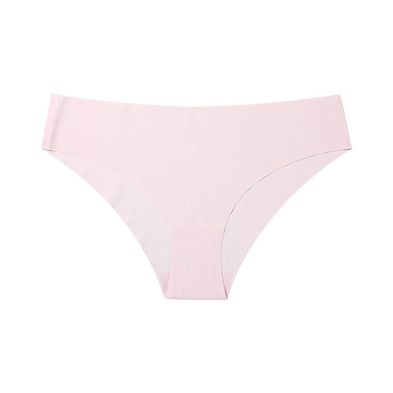 Picture of European and American Cross-border Pregnant Women's plus size Traceless Women's Underwear Class A Ice Silk Breathable Sports Low Waist Naked Briefs for Women