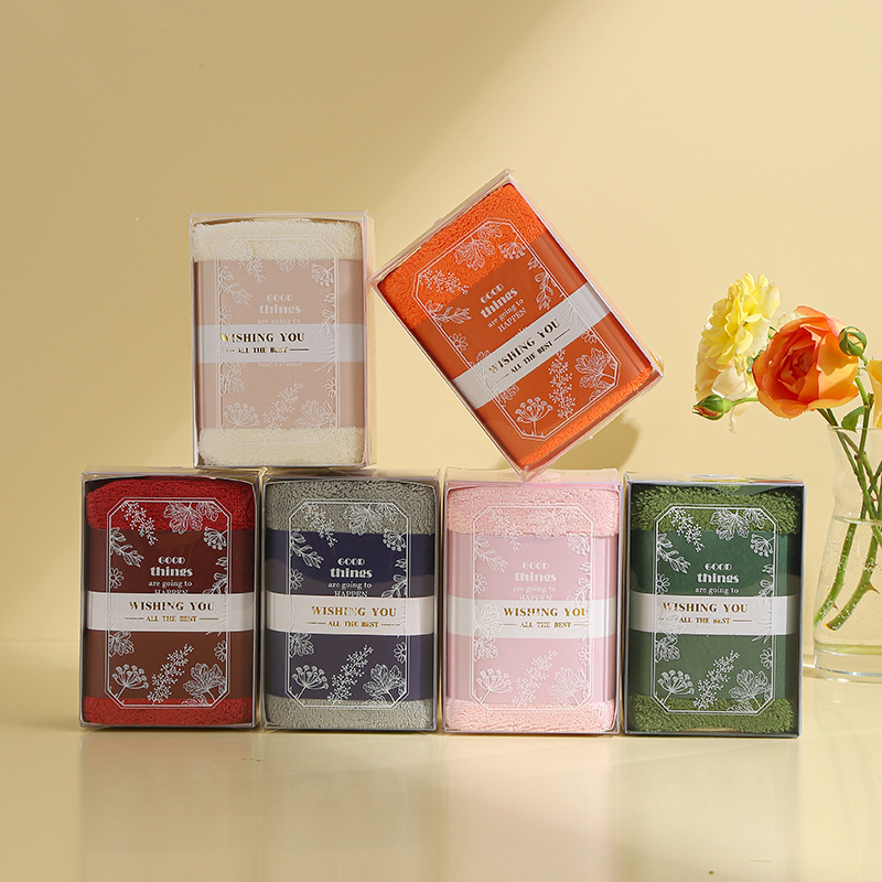 Picture of Hand Gift Towel Coral Fleece Creative Gift Waist Seal Gift Box Towel Event Wedding Ceremony