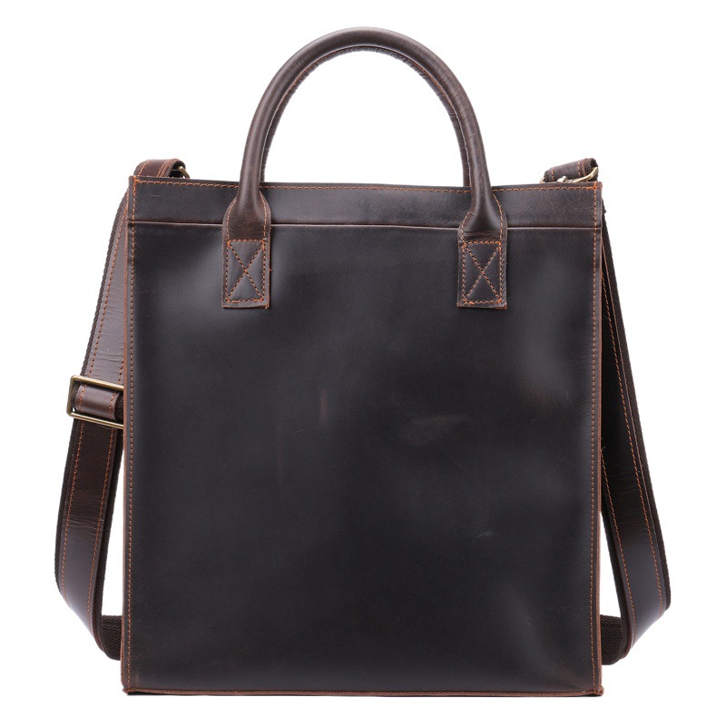 Cross-Border Hot Selling Men's Bags Business Casual Genuine Leather Handbags High-End Cowhide Briefcases Business Handbags Wholesale