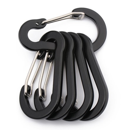 Picture of Multicolor Aluminum Alloy Steel Wire No.5 Outdoor Gourd Mountaineering Buckle Backpack Kettle Hanging Buckle Hanging Buckle Squashed Spring Buckle