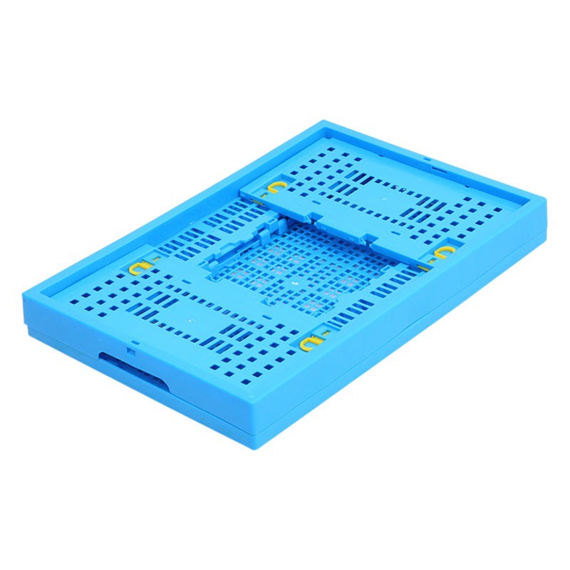 600-230 folding basket plastic folding storage basket 600*400*230 supermarket fruit display Folding Basket