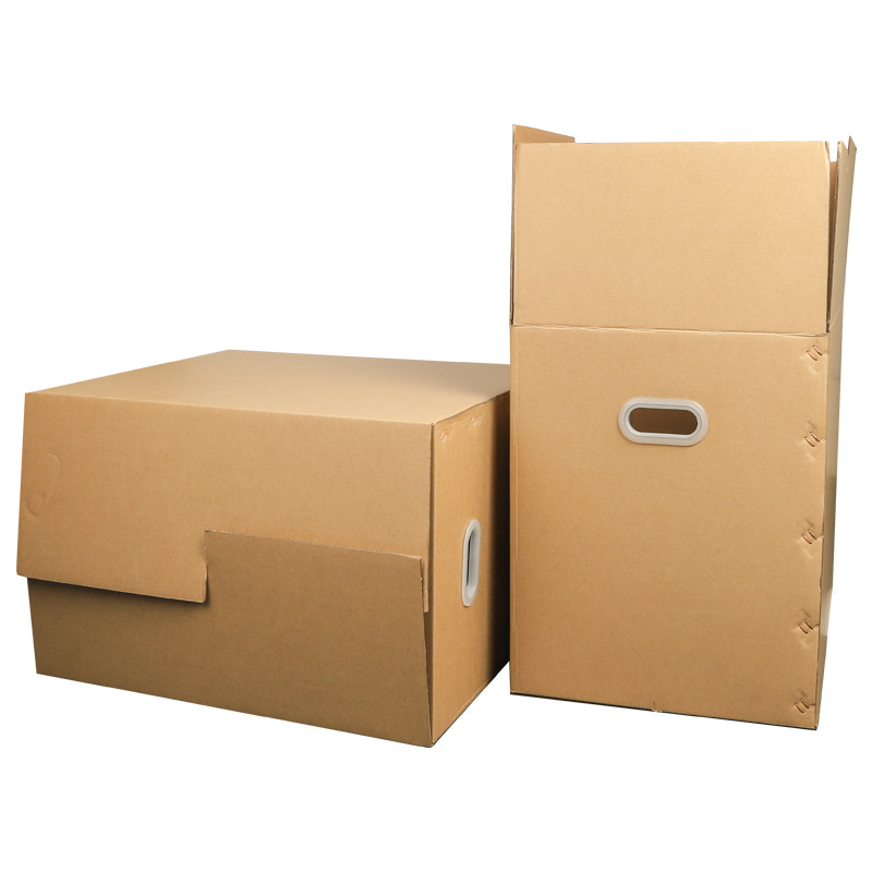 Picture of 5 German moving carton large super hard full folding tape-free sealing box design storage finishing packing box
