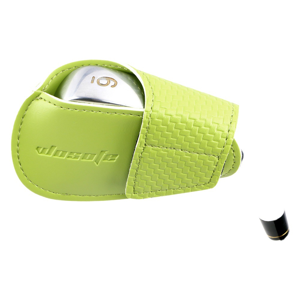 Cross-Border Hot-Selling Golf New Golf Iron Cover Double-Layer Material Club Cap Cover High-End Pu Golf Club Cover