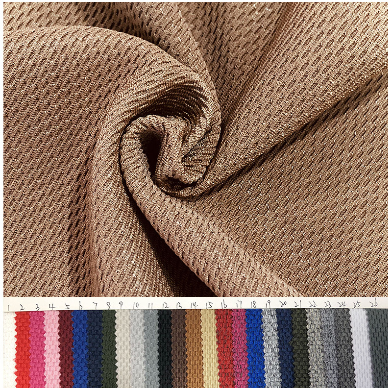In stock polyester car cloth cover steering wheel cover thickened Flyknit heather gray flat needle thick needle fabric extra thick Flyknit fabric
