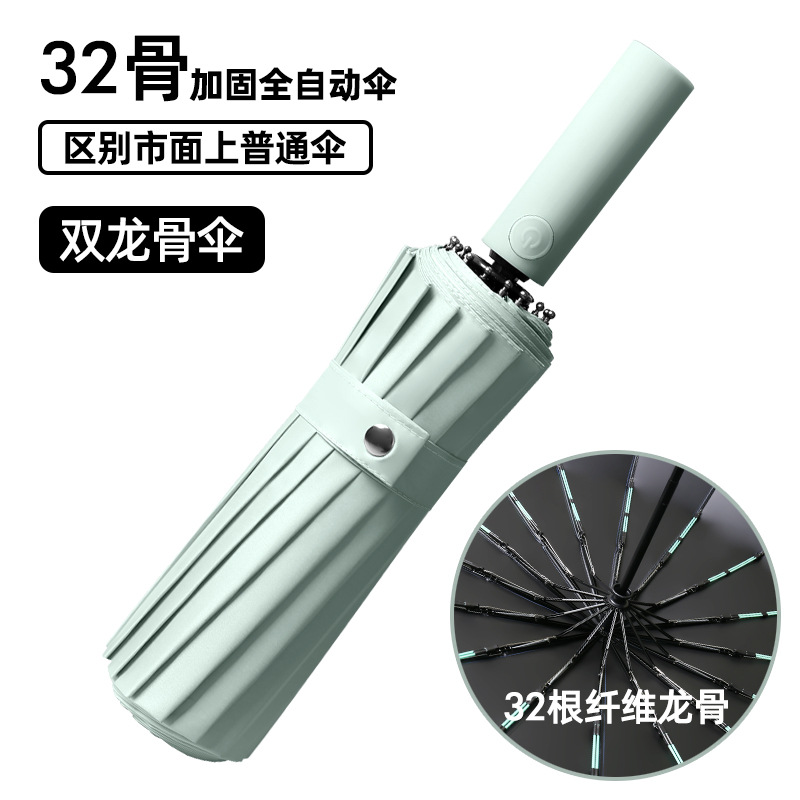 Picture of Fully Automatic Umbrella 32 Ribs, Rain or Shine, Sun Protection, Uv Protection, Foldableable Sunshade Umbrella for Men and Women, Gift Wholesale