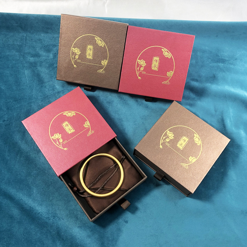 Factory Outlet Antique Jewelry Jewelry Box Retro Heritage Bracelet Box Guofeng Bracelet Box Jadeite Bracelet Drawer Box