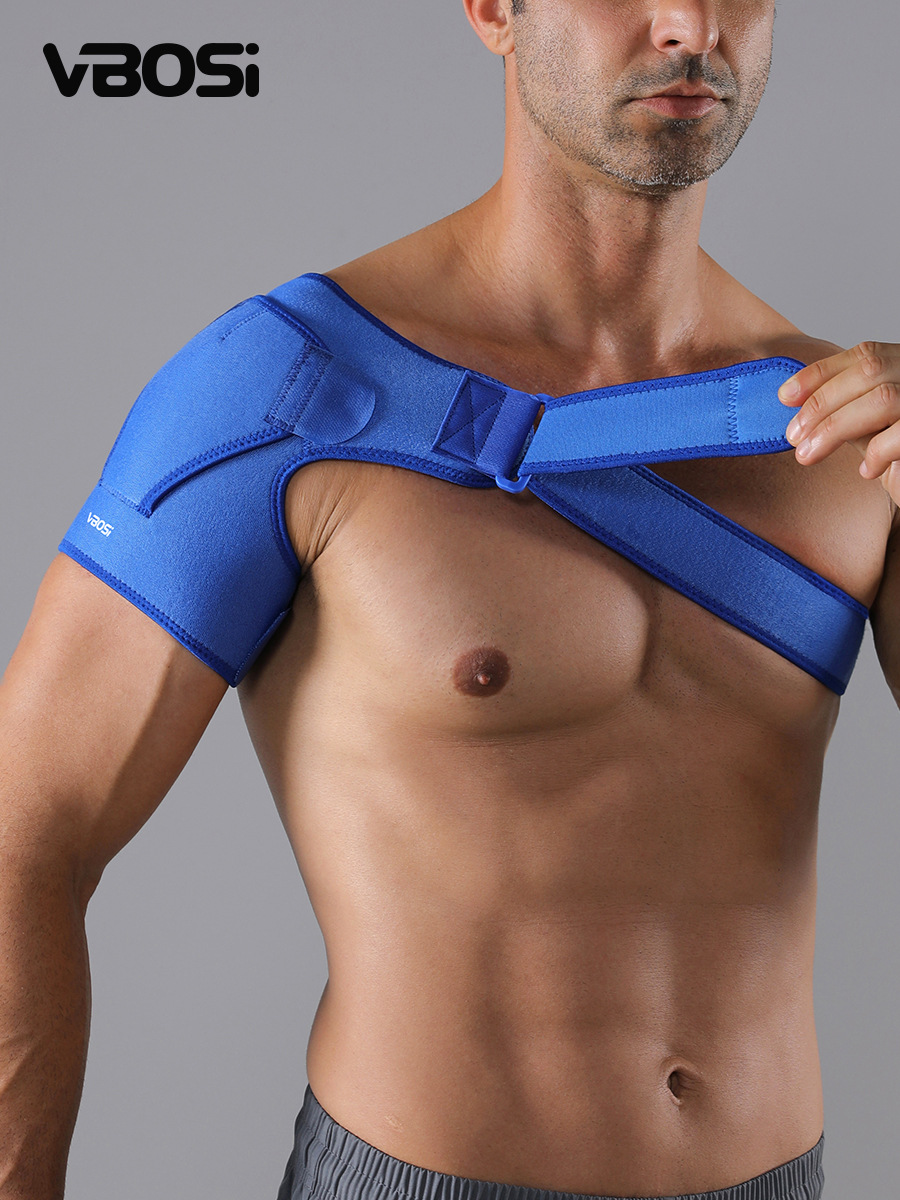 VBOSI sports shoulder pad pressure adjustable single shoulder strap sports strap protection single shoulder strain protector wholesale