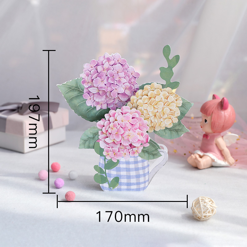 Picture of New Mother's Day Gift 3D Greeting Card Paper Carved Thank You Card Mother's Blessing Card Creative Cross-border Wholesale