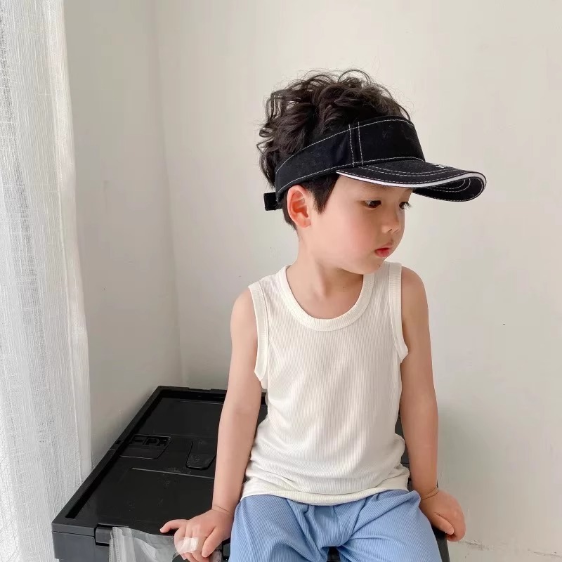 Picture of Children's Vest Modal Summer Thin Outer Wear Seamless Mask T-Shirt Baby Boys and Girls Bottoming Tops for Men