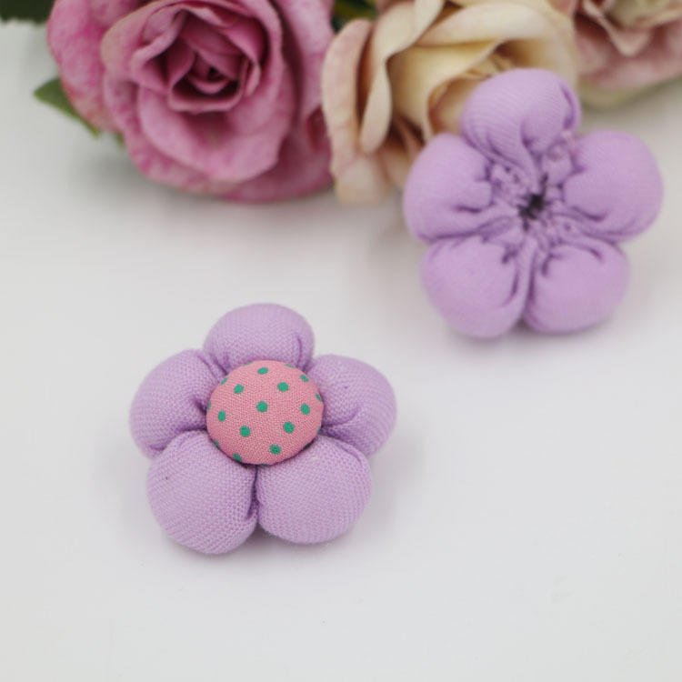 Picture of Handmade DIY jewelry accessories children hair accessories material wholesale baby hairpin fabric pumpkin flower shoes flower decoration