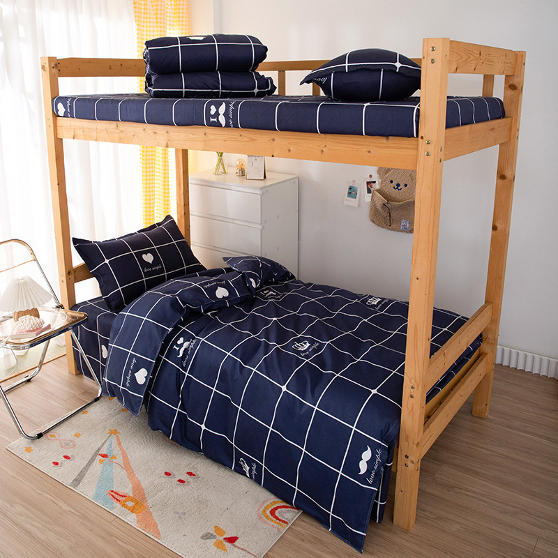 Picture of Bedding Set for Student Dormitory, Single-Person Quilt, Complete Six-Piece or Eight-Piece Set, Double-Person Warm Quilt Core, Full Mattress Set