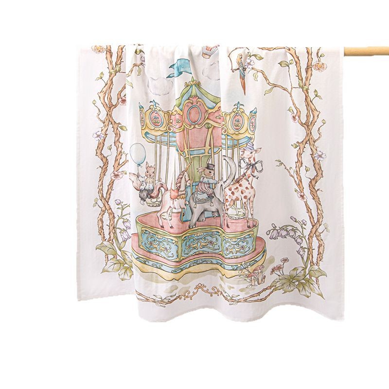 Picture of Newborn Bag Single Breathable Double Layer Bamboo Cotton Baby Outgoing Swaddle Wrap Pure Cotton Soft Summer Baby Wrap Towel