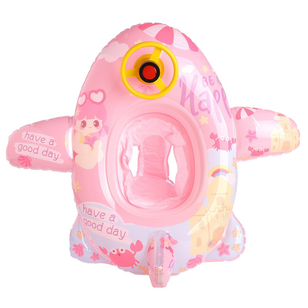 Picture of Children's swimming ring armpit ring seat ring 1-6 years old children's aircraft steering wheel inflatable Mount baby 2 boys and girls