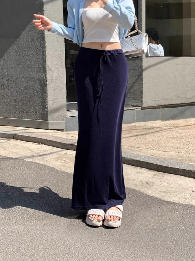 South Korea's Dongdaemun's New Style, Sexy and Versatile, Pure Lust Style, Beautiful Hip-Hugging Skirt, Long Skirt for Women