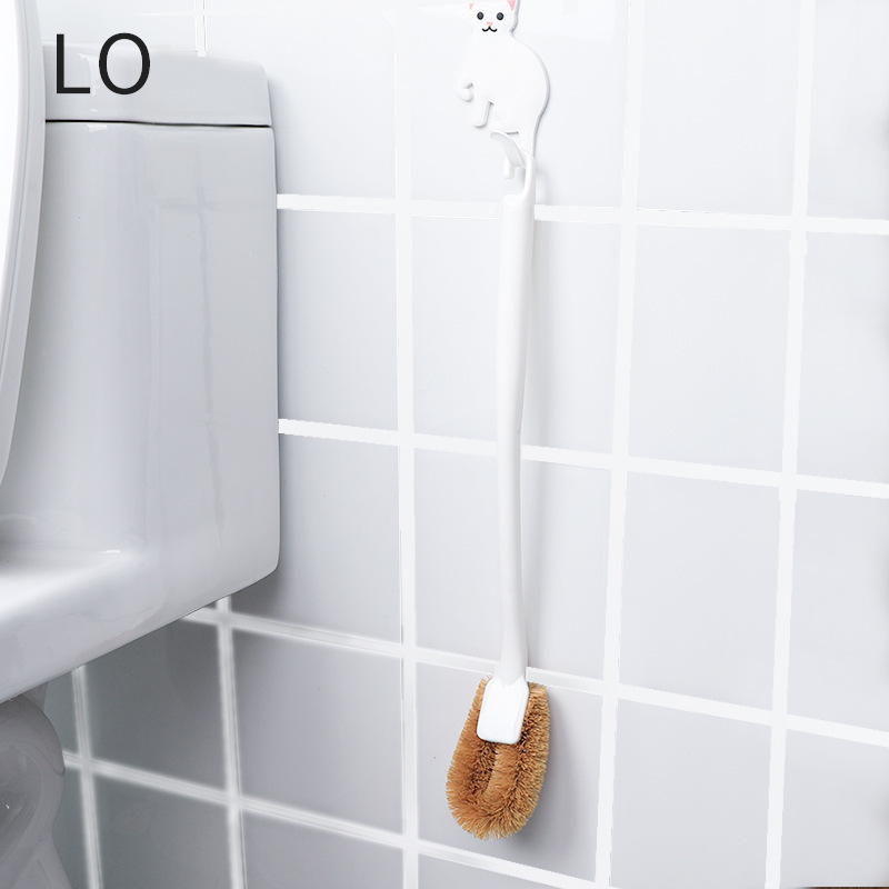 Japanese Imported Coconut Brown Brush Toilet Cleaning Brush Brown Silk Toilet Brush Long Handle Toilet Brush Cleaning Brush Toilet Cleaning Tools