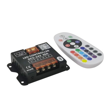 Bluetooth LED controller 24 key wireless remote control color RGB/RGBW light with dimmer oval dimmer