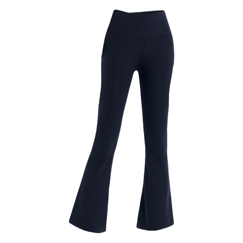 Yoga Clothing New Women's High Waist Micro-Lam Trousers Tight-Fit Belly Body-Slimming Sports Fitness Trumpet Trousers