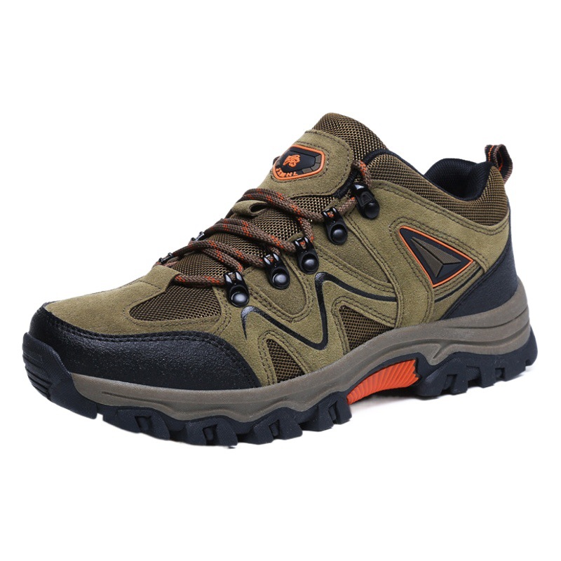 Cross-border 2021 Spring and Autumn New Low-top Lace-up Hiking Shoes Men's Outdoor Shoes plus size Cross-country Hiking Shoes Travel Shoes