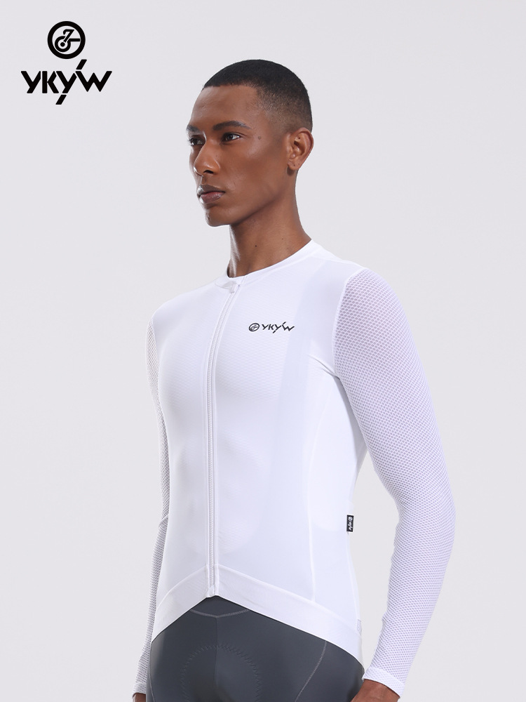 Picture of YKYW New Bicycle Sports Top Summer Hover Tight Breathable Sweat-wicking Men's Riding Clothes Long Sleeve
