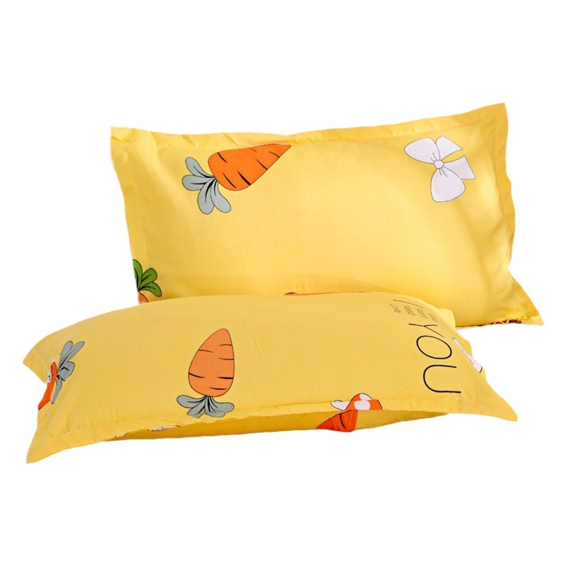 Factory Direct sales ins style imitation pure cotton pillowcase one pair pillow core liner cover 48x74cm single pillowcase one