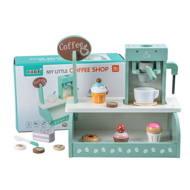 Picture of Cross-border New Products Wooden Children's Play-house Simulation Kitchen Toy Set Cooking Rice Cooking Kindergarten Interactive Toys