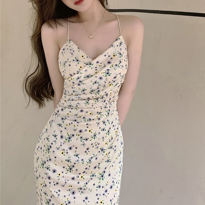 Picture of Sexy Spice Girl Long Floral Dress Women's Summer Skirt Short Skirt A- line Skirt Long Skirt Tea Break Skirt
