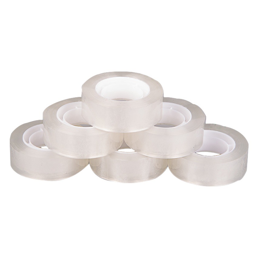 Transparent Tape Stationery for Primary School Students with 1.1cm Wide Tape 32m Sticky Typos Flower Shop Office High Viscosity Easy to Tear