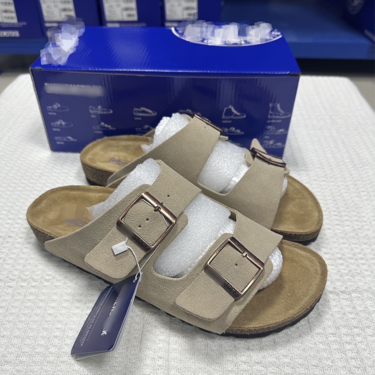 BK Birkan Shoes Genuine Leather Sandals Spring and Summer 2025 New Cork Sole Outer Wear Sandals Slippers Unisex plus size Slippers