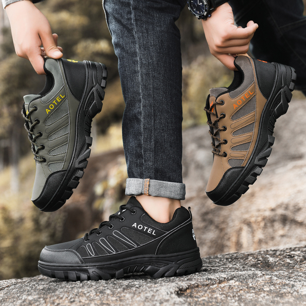 Picture of Mountaineering Shoes Men's Four Seasons Work Wear-resistant Labor Insurance Shoes Fashion Casual Shoes Outdoor Running sneaker plus size Men's Shoes