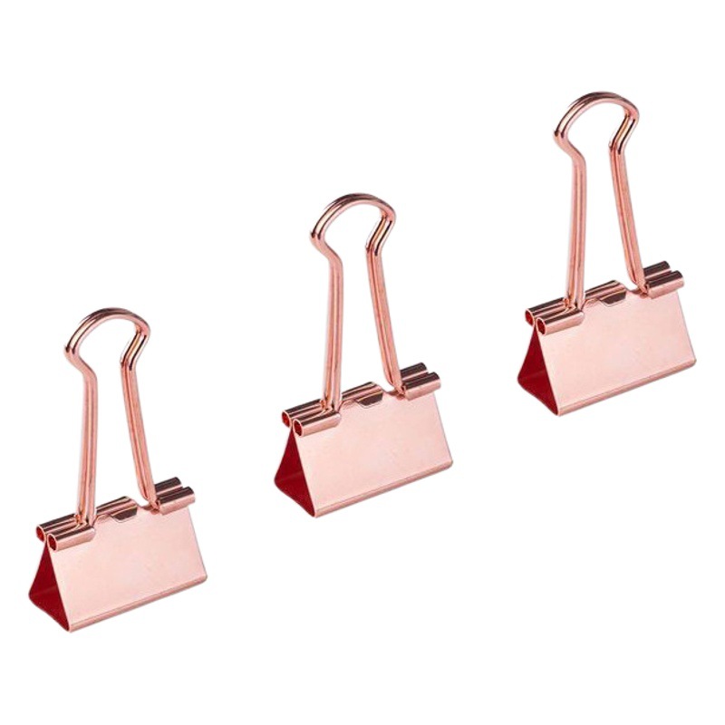 Hand Account Dovetail Clip Golden Stationery Long Tail Clip Multifunctional Document Bill Test Paper Office Storage Electroplated Metal Clip
